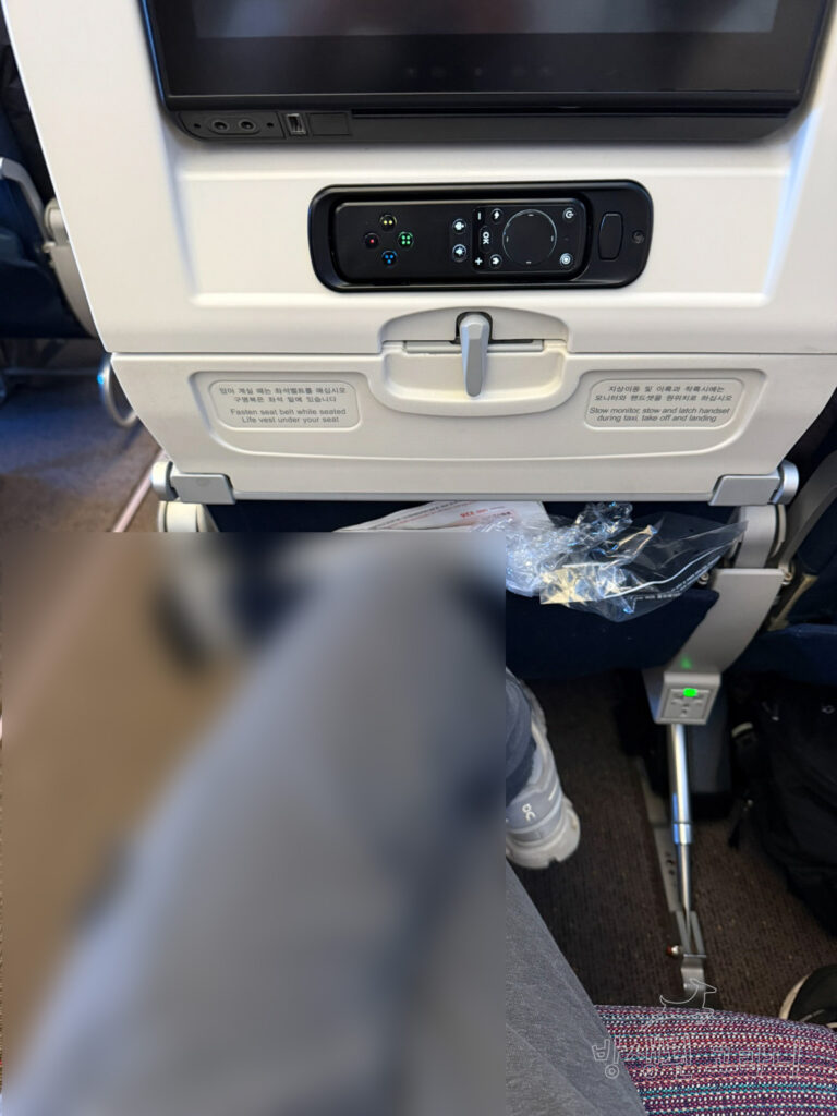 아시아나항공 A350 이코노미 좌석 레그룸 (인천 뉴욕 노선)