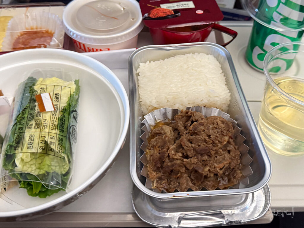 아시아나항공 이코노미 기내식 (인천 뉴욕 OZ222)