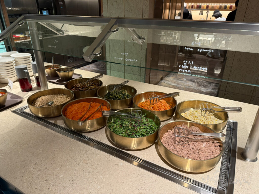 인천공항 2터미널 아시아나 라운지 음식