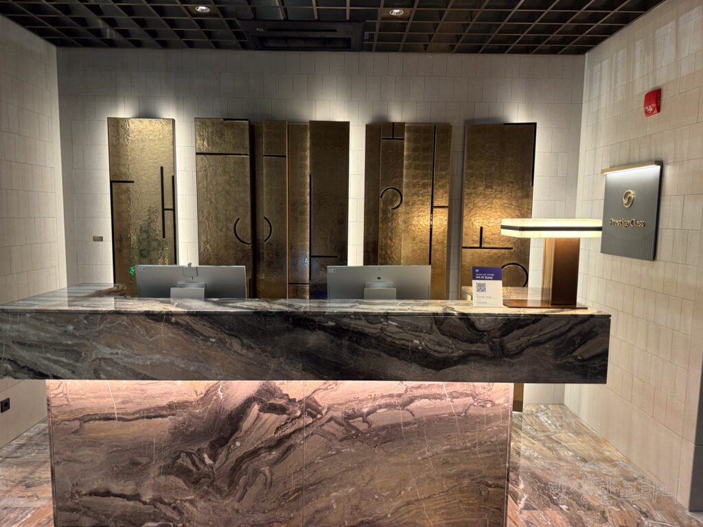 인천공항 2터미널 아시아나 라운지 및 대한항공 프레스티지 라운지 리셉션