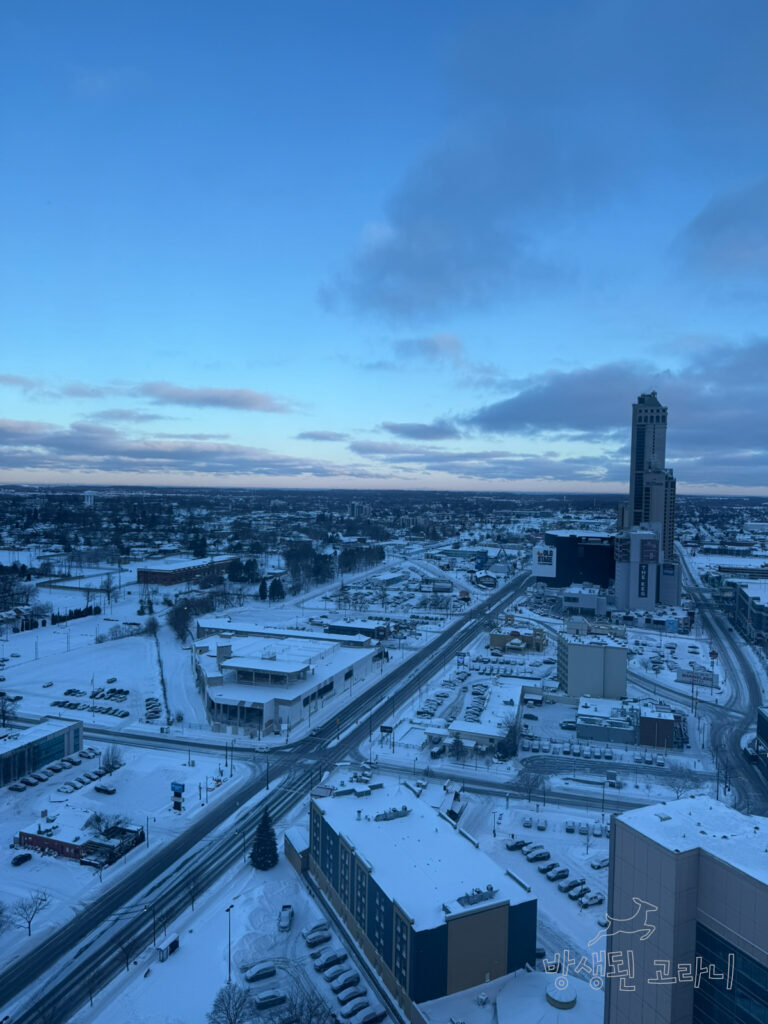 객실 층 복도 외부 풍경