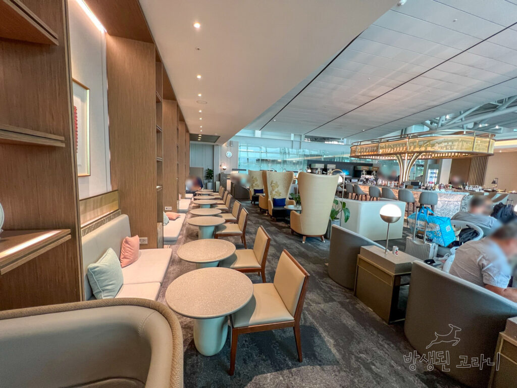 인천공항 스타얼라이언스 라운지 싱가포르항공 실버크리스 내부 인테리어