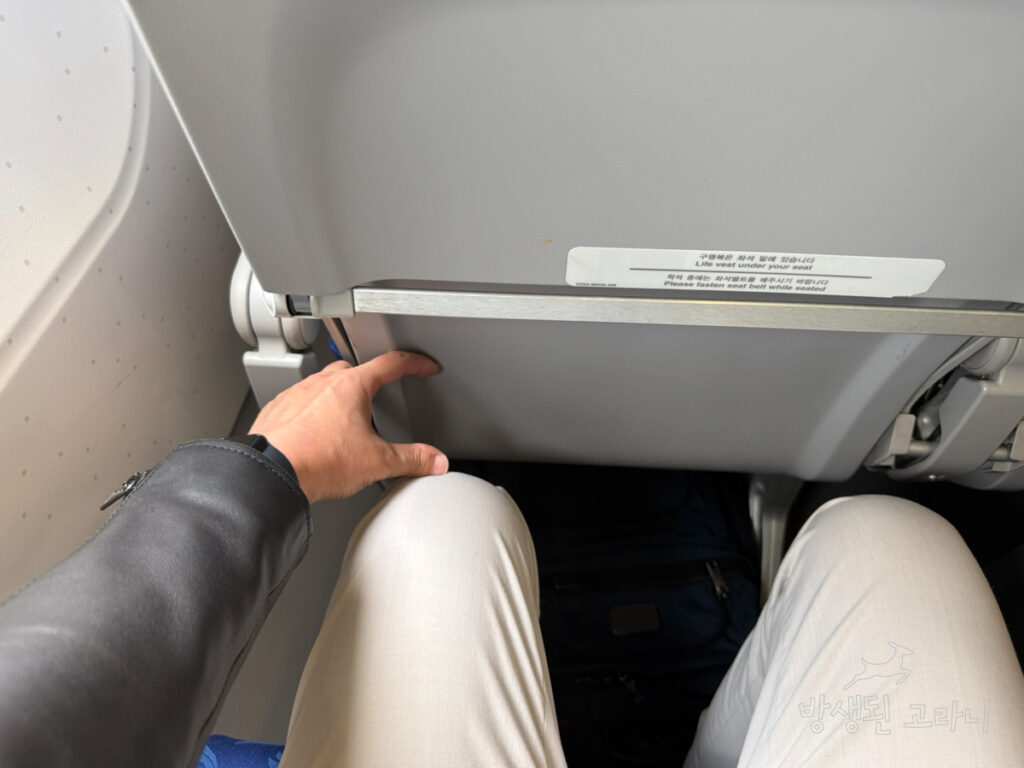 반 뼘으로 측정한 에어부산 좌석 간격