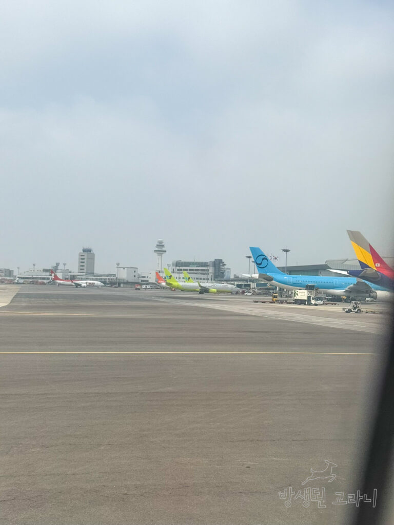 김포공항 국내선에 주기된 여러 항공기들